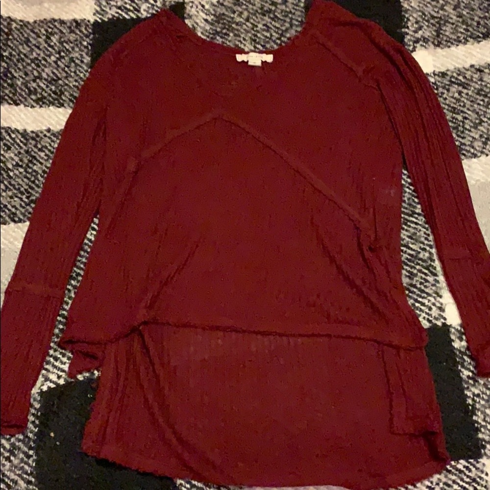 Sweater with a longer back